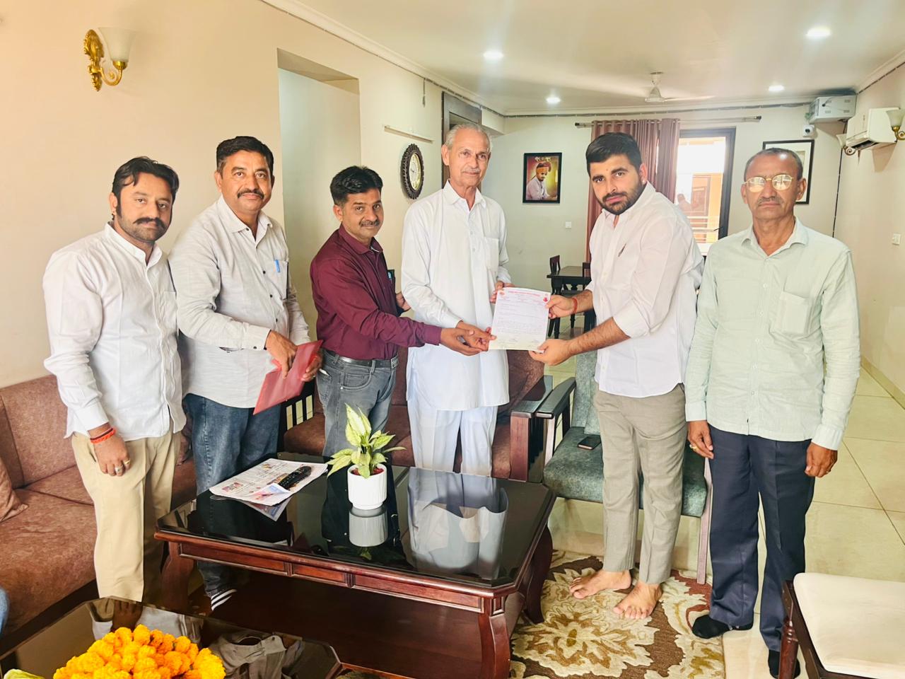 Invitation given to Mr Bhati